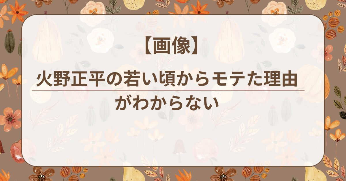 火野正平　タイトル画像